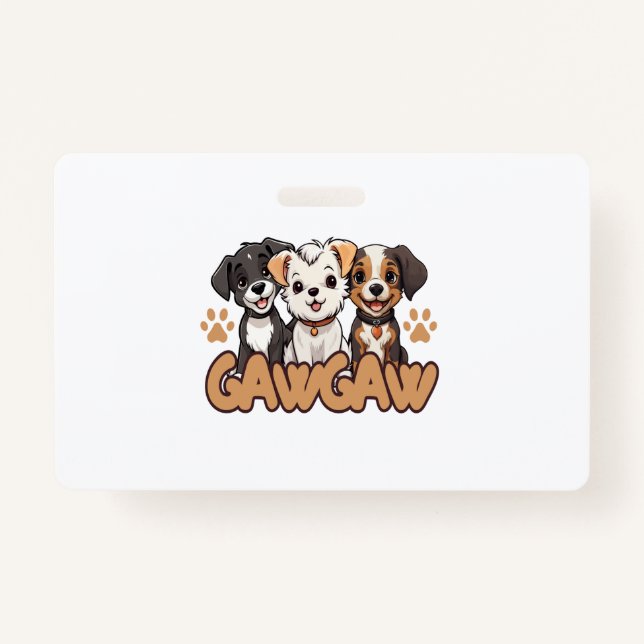 Dog Lover Birthday Gift Tee Badge (Front)