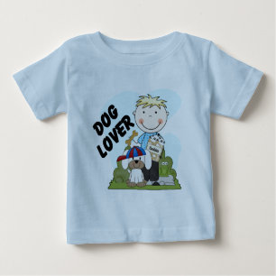 Dog Lover Blond Boy T shirts and Gifts