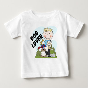 Dog Lover Blond Boy T shirts and Gifts