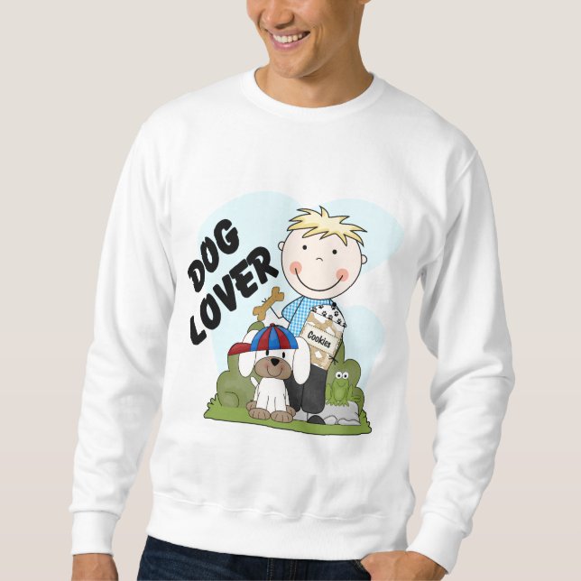 Dog Lover Blond Boy T shirts and Gifts (Front)