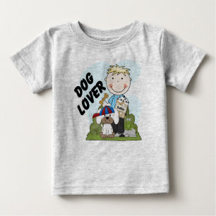 Dog Lover Blond Boy T shirts and Gifts