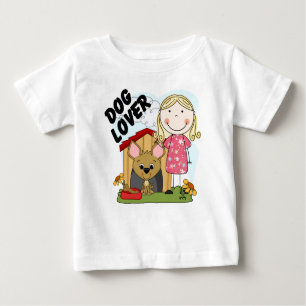 Dog Lover Blond Girl T-shirts and Gifts
