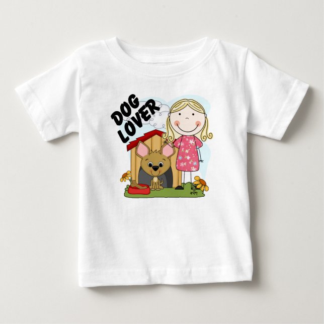 Dog Lover Blond Girl T-shirts and Gifts (Front)