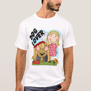 Dog Lover Blond Girl T-shirts and Gifts