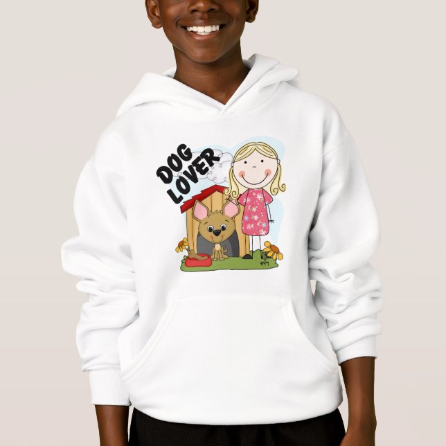 Dog Lover Blond Girl T-shirts and Gifts (Front)