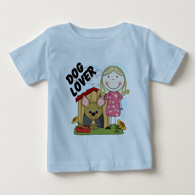 Dog Lover Blond Girl T-shirts and Gifts (Front)