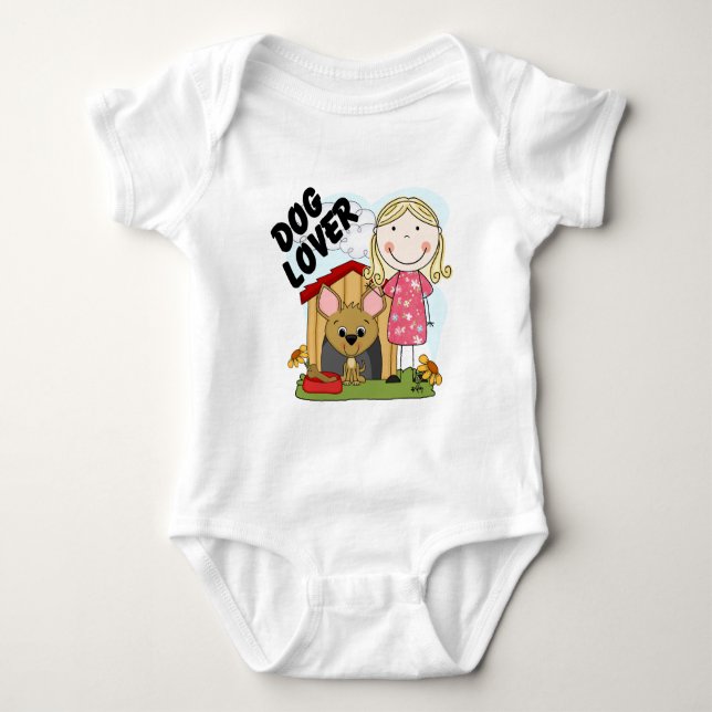 Dog Lover Blond Girl T-shirts and Gifts (Front)