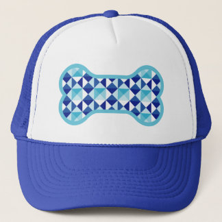 Dog Lover – Blue Crystal Bone Trucker Hat