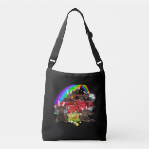 Dog Lover Bunny Chocolate Labrador Easter Day Crossbody Bag