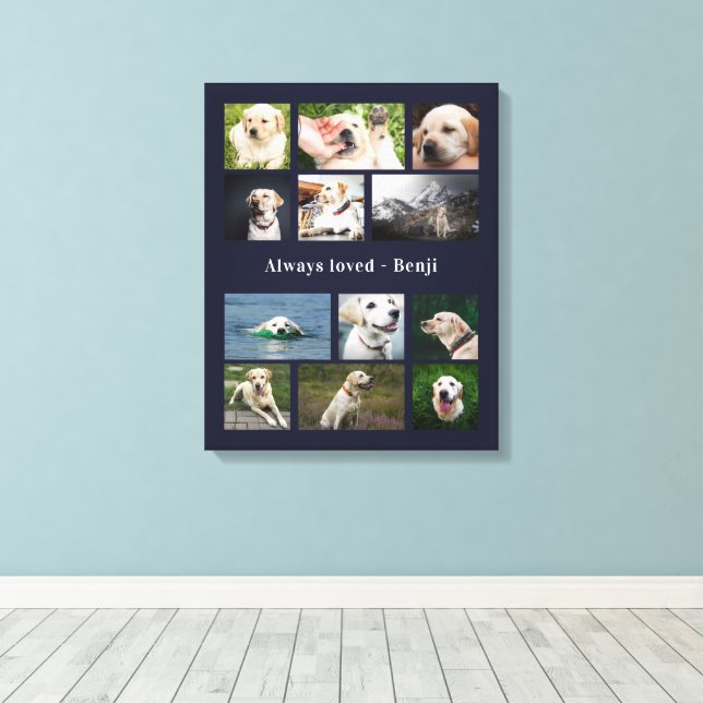 Dog Lover Canvas Print (Insitu(Wood Floor))
