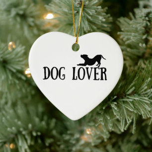 Dog Lover Ceramic Ornament