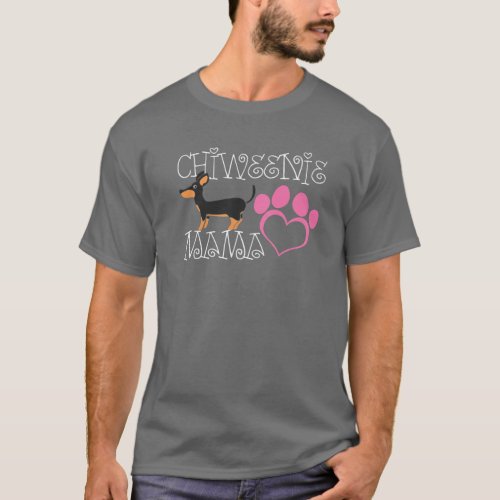 Dog Lover Chiweenie Mama _ Cute Chiweenie Mom T_Shirt