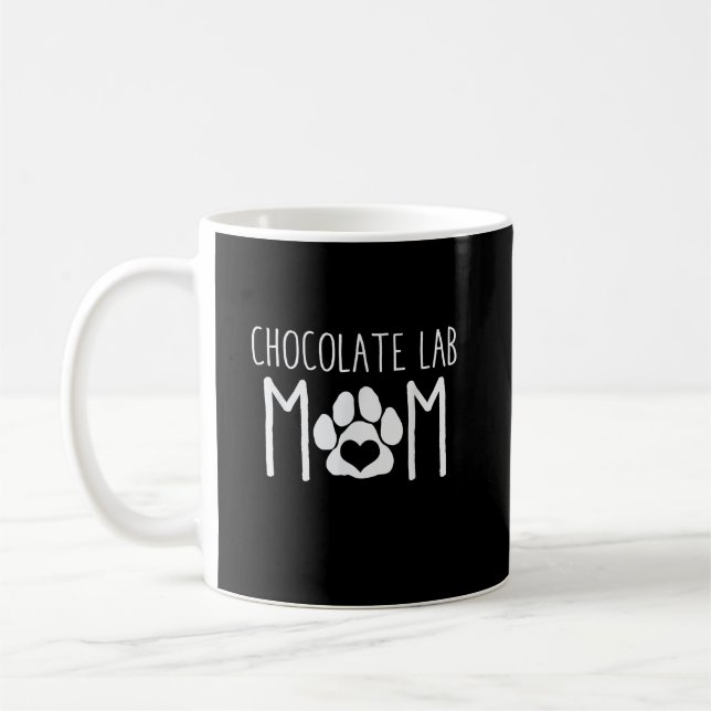 Dog Lover | Chocolate Lab Mom Coffee Mug (Left)