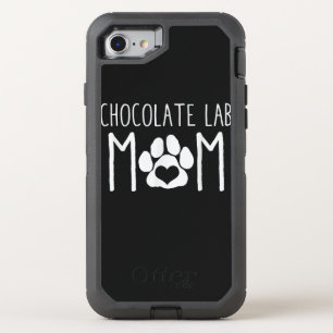 Dog Lover Chocolate Lab Mom OtterBox Defender iPhone SE/8/7 Case