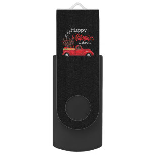 Dog Lover Chocolate Labrador Happy Valentine Flash Drive