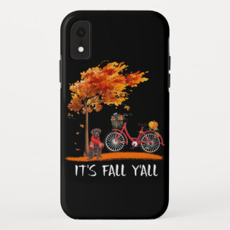 Dog Lover | Chocolate Labrador It's Fall Y'all iPhone XR Case