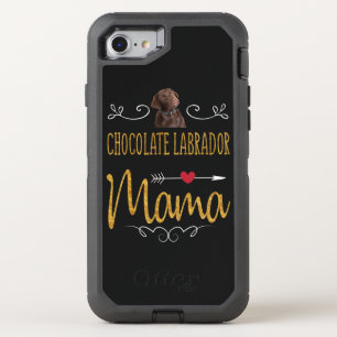 Dog Lover Chocolate Labrador Mama OtterBox Defender iPhone SE/8/7 Case
