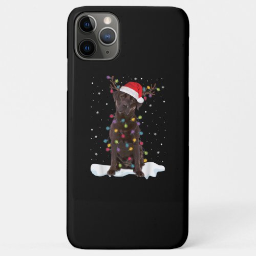 Dog Lover  Chocolate Labrador Retriever Christmas iPhone 11 Pro Max Case