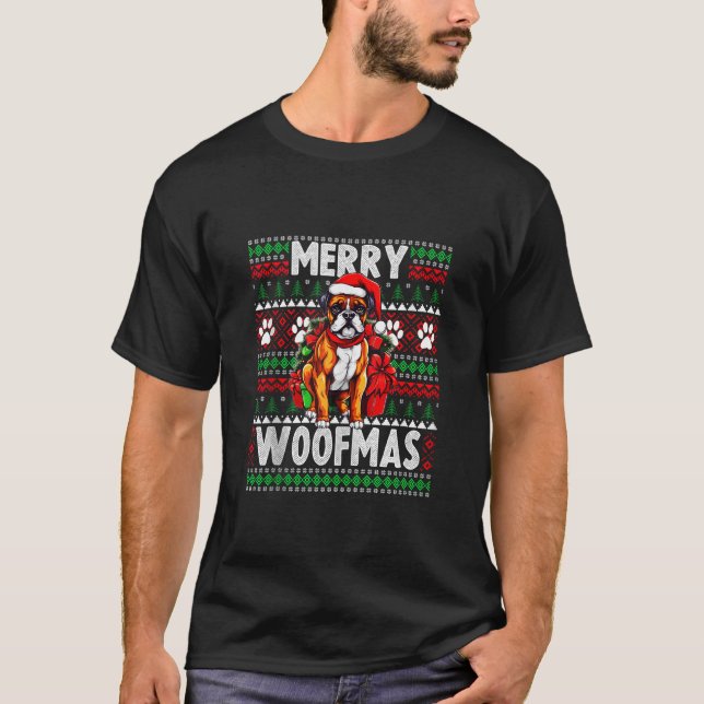 Dog Lover Christmas Funny Ugly Christmas Sweater B (Front)