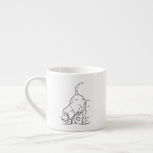 Dog Lover Coffee Mug, Beagle Illustration Espresso Cup