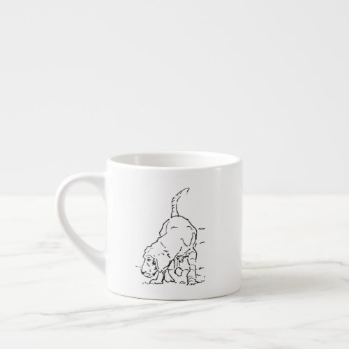 Dog Lover Coffee Mug, Beagle Illustration Espresso Cup