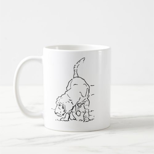 Dog Lover Coffee Mug, Beagle Illustration Mug