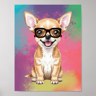 Dog Lover Colorful Funny Dog PopArt Poster