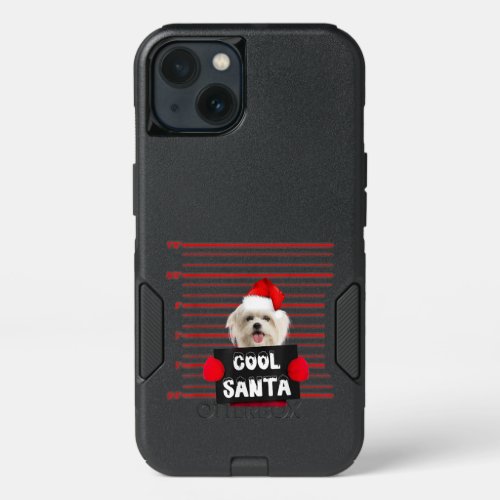 Dog Lover  Cool Santa Maltese Dog Christmas iPhone 13 Case