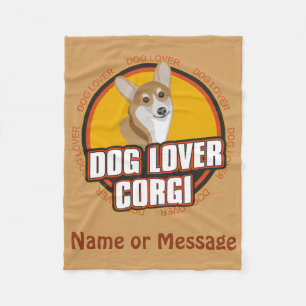 Dog Lover Corgi Blanket Customize Name / Message