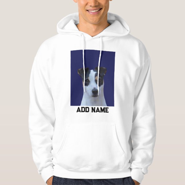 Dog Lover Custom Photo and Name Personalized  Hoodie (Front)