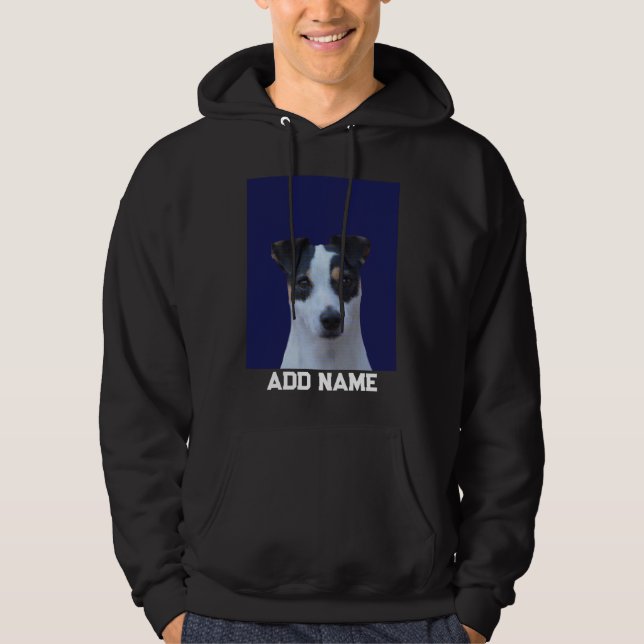 Dog Lover Custom Photo and Name Personalized  Hoodie (Front)