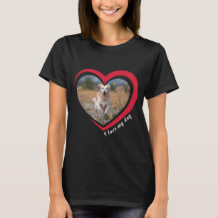 Dog Lover Custom Photo and Name Personalized T-Shirt