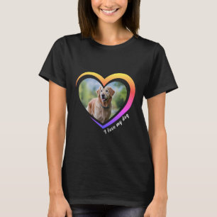 Dog Lover Custom Photo and Name Personalized T-Shirt