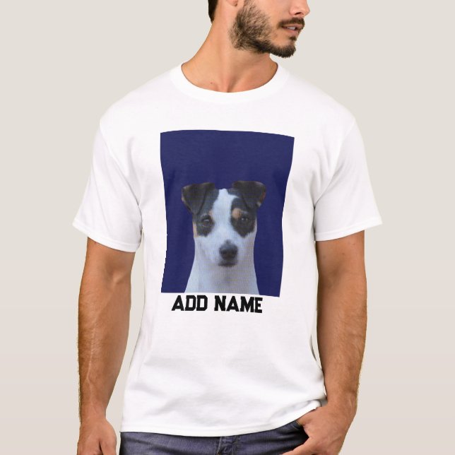 Dog Lover Custom Photo and Name Personalized  T-Shirt (Front)