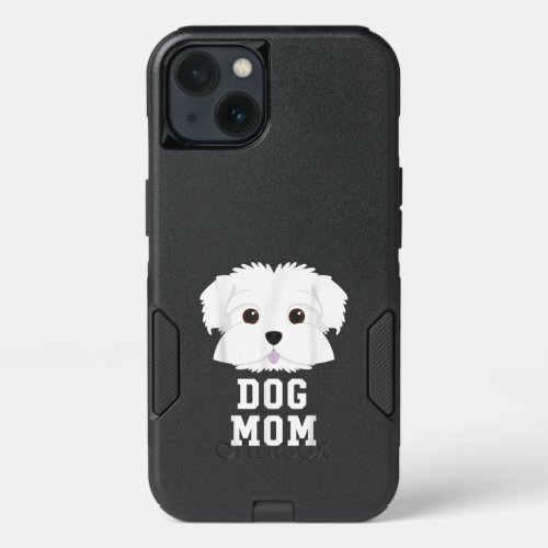 Dog Lover  Cute Maltese Dog Mom iPhone 13 Case