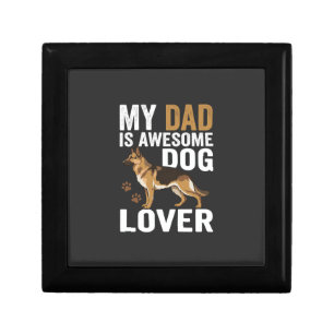 Dog Lover Dad Is Awesome Gift Box