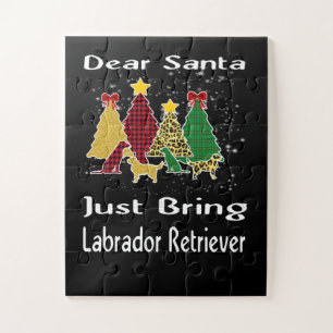 Dog Lover Dear Santa Just Bring Labrador Retriever Jigsaw Puzzle