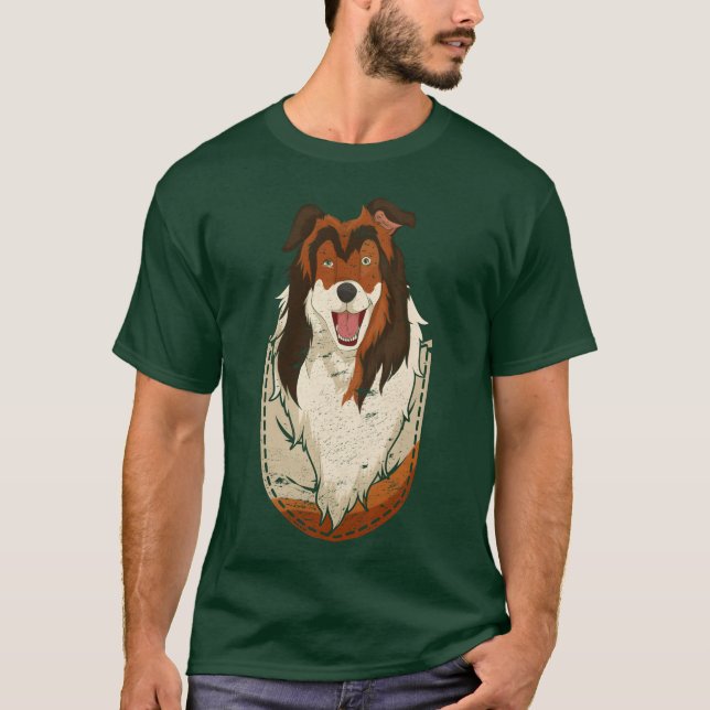 Dog lover dog chest bag gift collie boy gift T-Shirt (Front)
