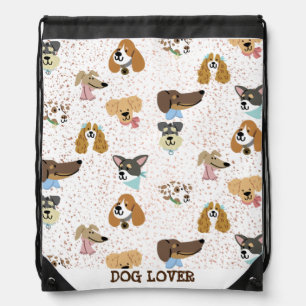 DOG LOVER DRAWSTRING BAG