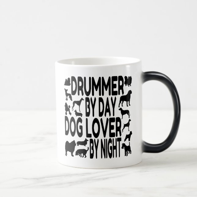 Dog Lover Drummer Color Morph Mug (Right)