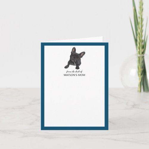 Dog Lover French Bulldog Personalized Greeting Card