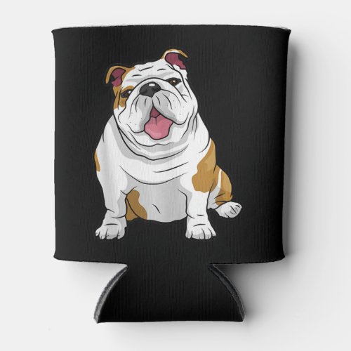 Dog Lover  Funny English Bulldog Puppy Gift Can Cooler