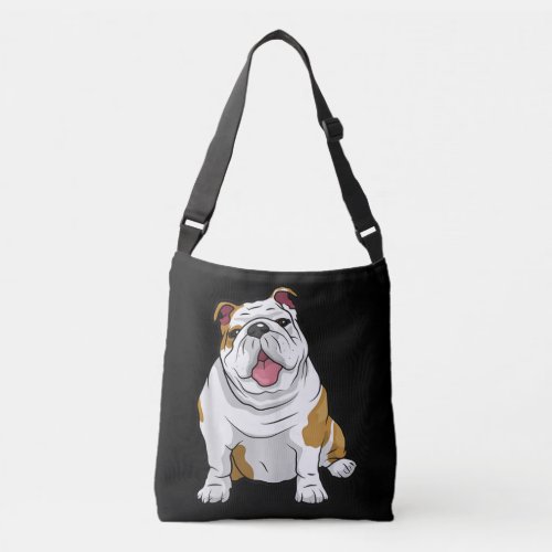 Dog Lover  Funny English Bulldog Puppy Gift Crossbody Bag