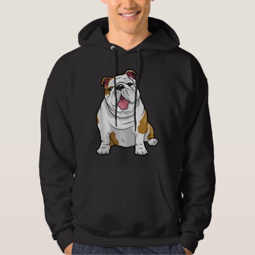 Dog Lover  Funny English Bulldog Puppy Gift Hoodie