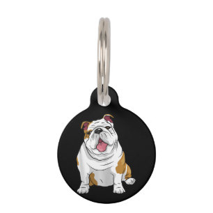 Dog Lover Funny English Bulldog Puppy Gift Pet ID Tag