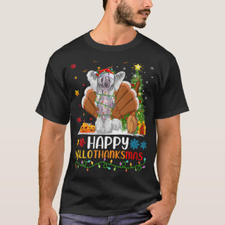 Dog Lover Funny Happy Chinese Crested Dog HelloTha T-Shirt