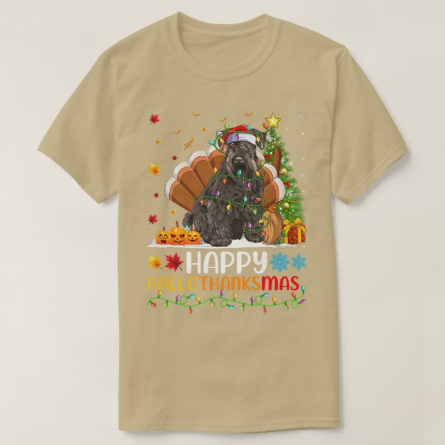 Dog Lover Funny Happy Miniature Schnauzer Dog Hell T-Shirt (Design Front)