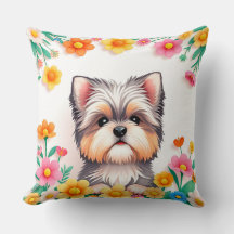 Dog Lover Gift Floral Dog