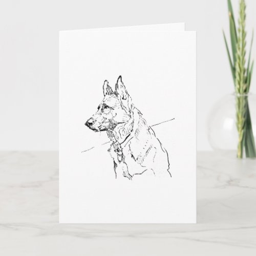 Dog Lover Gift, German Shepherd Card