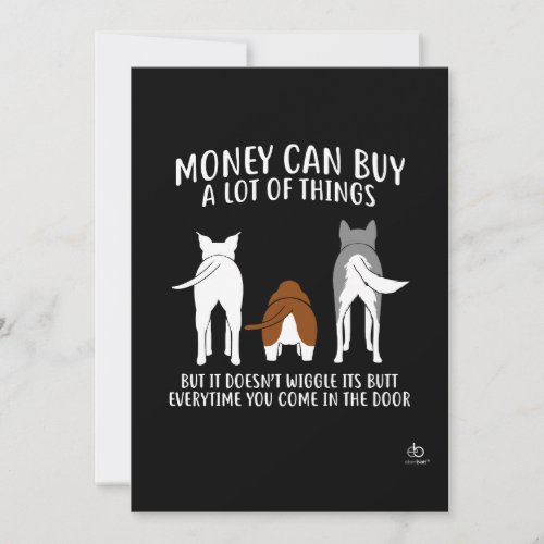 Dog lover gift thank you card